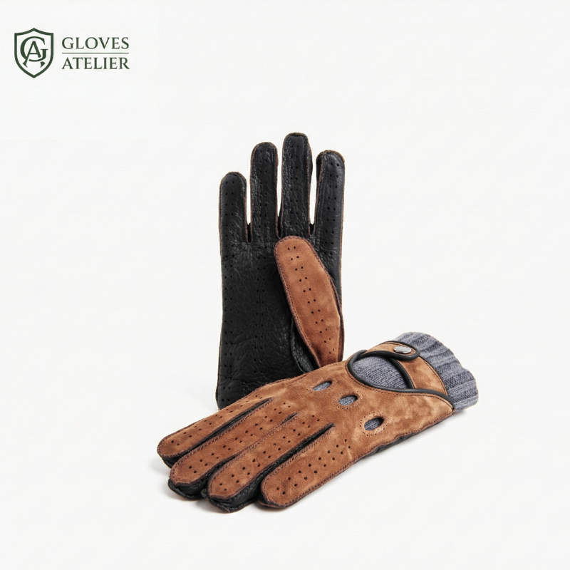 Brown Winter Driving Gloves – Cuoio Warm Comfort Design