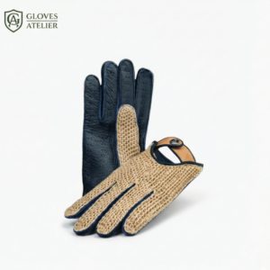 Blue Crochet Driving Gloves – Type 35 Heritage Design