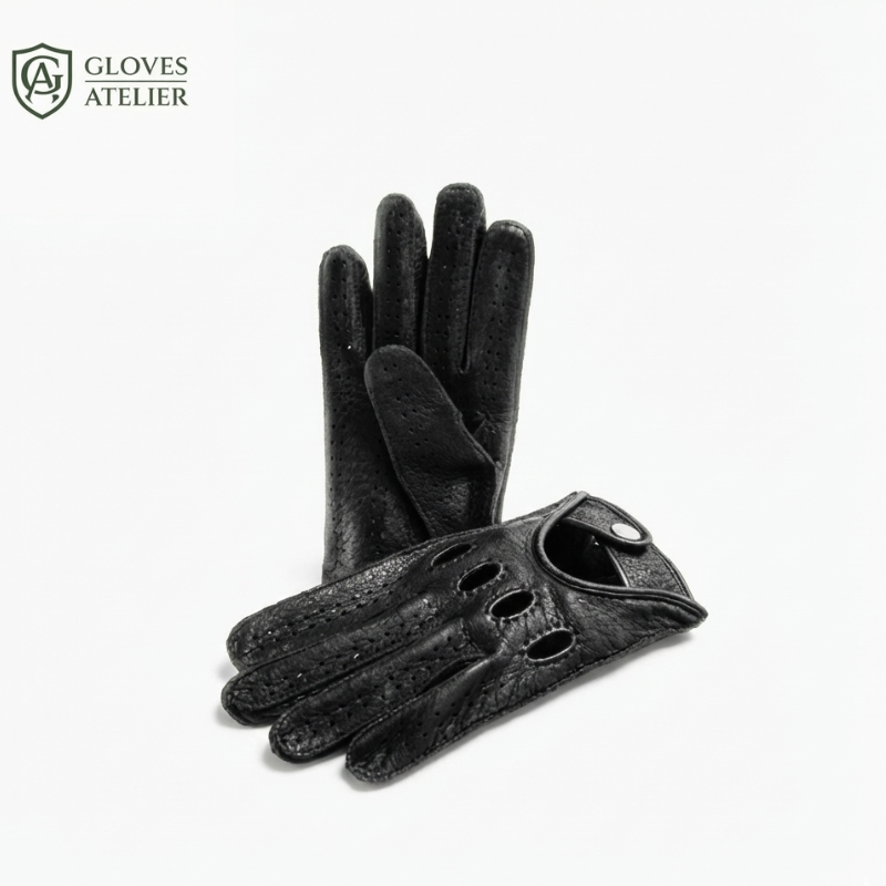 Black Driving Gloves – Tutto Nero Minimalist Design