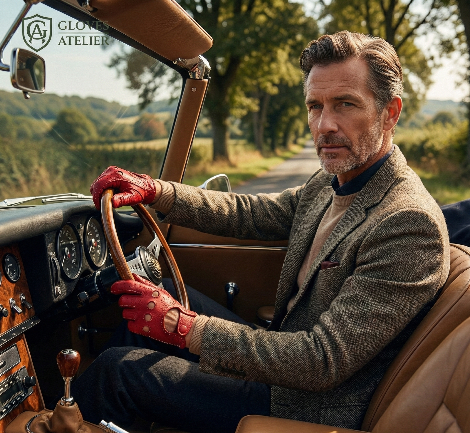 Deerskin Leather Driving Gloves – Handsewn Performance Design - Image 3