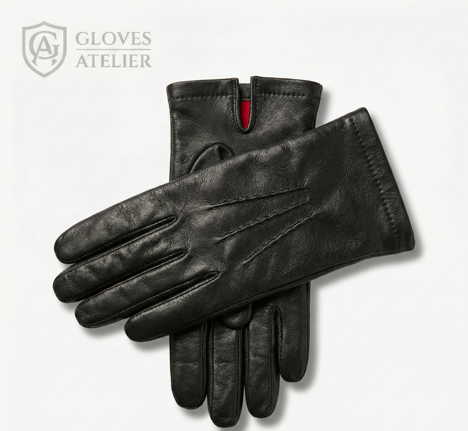 Silk-Lined Leather Gloves – Handsewn Three-Point Classic Design